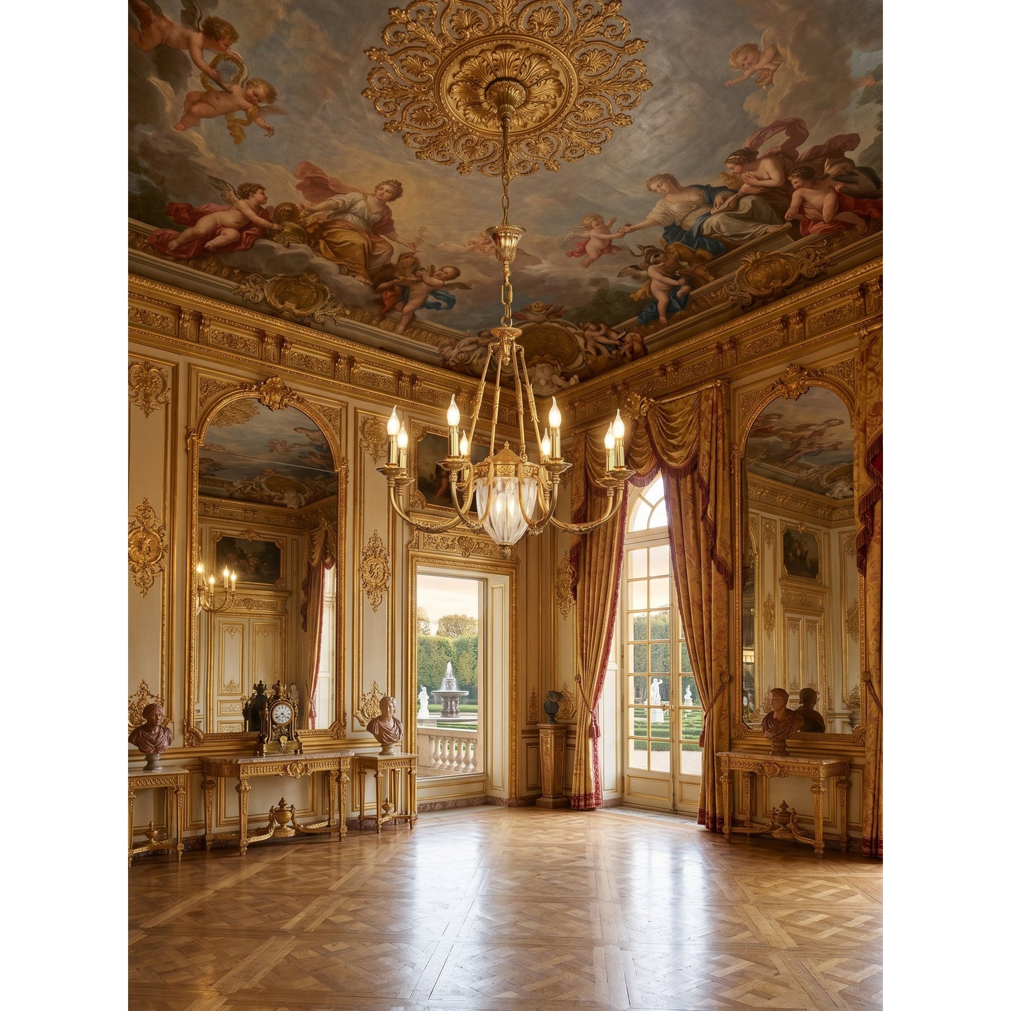 Ashford Brass Chandelier
