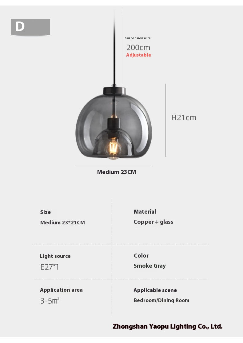 Aurora Glass Mini Pendant Light