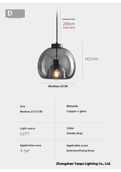 Aurora Glass Mini Pendant Light