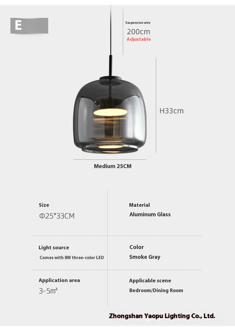 Aurora Glass Mini Pendant Light