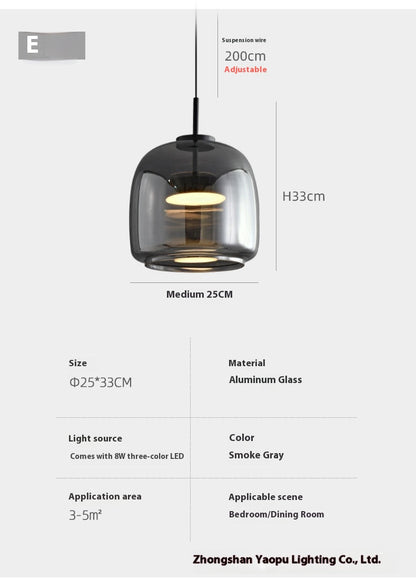 Aurora Glass Mini Pendant Light