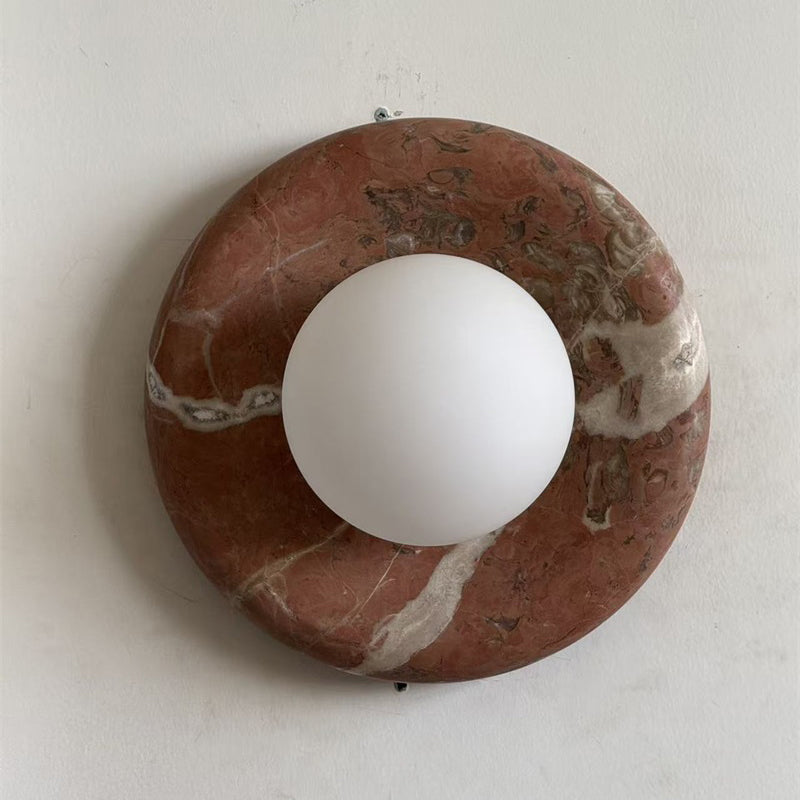 Orli Travertine Marble Sconce