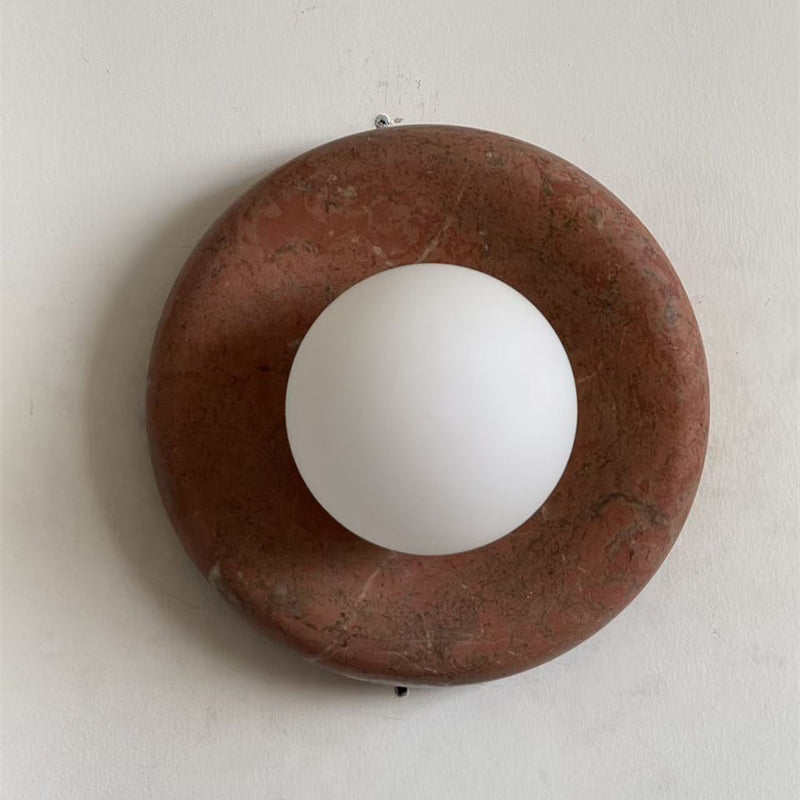 Orli Travertine Marble Sconce