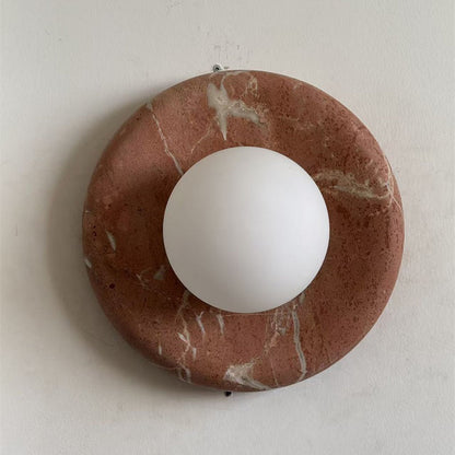 Orli Travertine Marble Sconce
