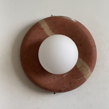 Orli Travertine Marble Sconce