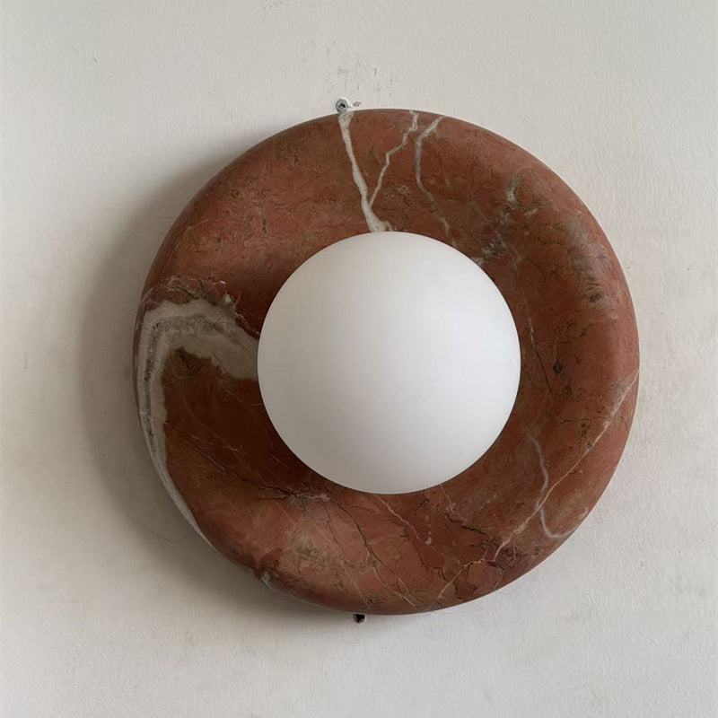 Orli Travertine Marble Sconce