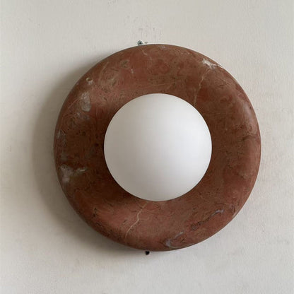 Orli Travertine Marble Sconce
