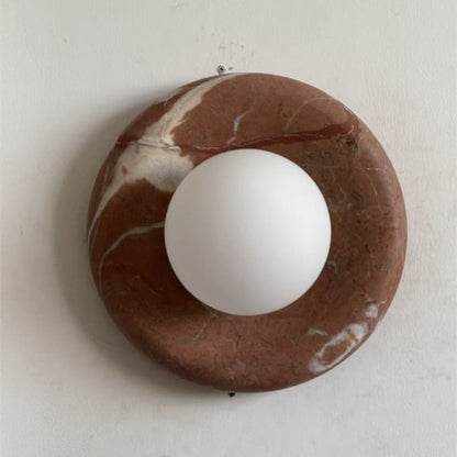 Orli Travertine Marble Sconce