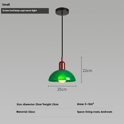 Bauhaus Glass Retro Designer Pendant Light