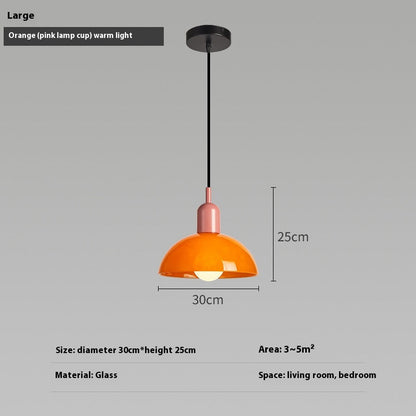 Bauhaus Glass Retro Designer Pendant Light