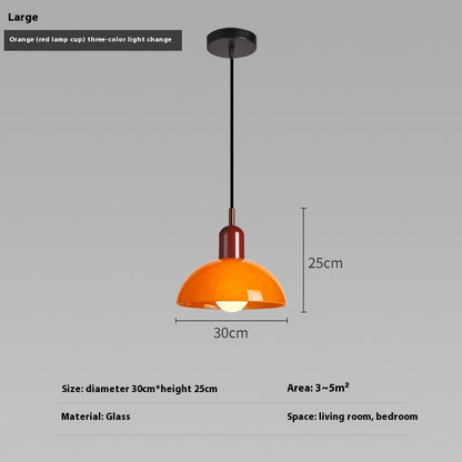 Bauhaus Glass Retro Designer Pendant Light