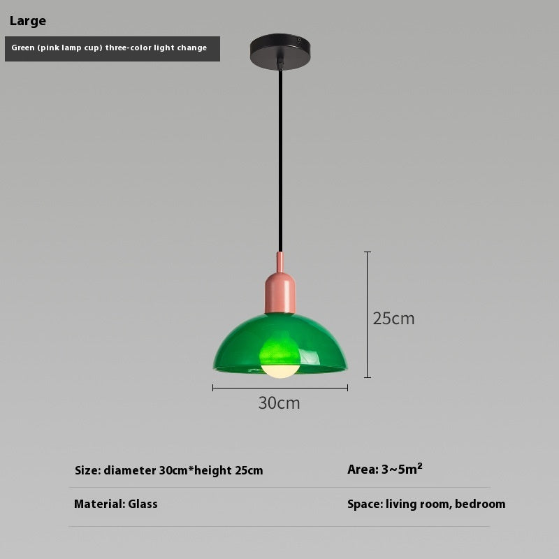 Bauhaus Glass Retro Designer Pendant Light