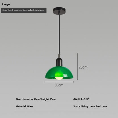 Bauhaus Glass Retro Designer Pendant Light