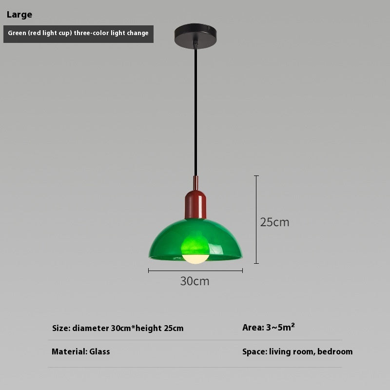 Bauhaus Glass Retro Designer Pendant Light
