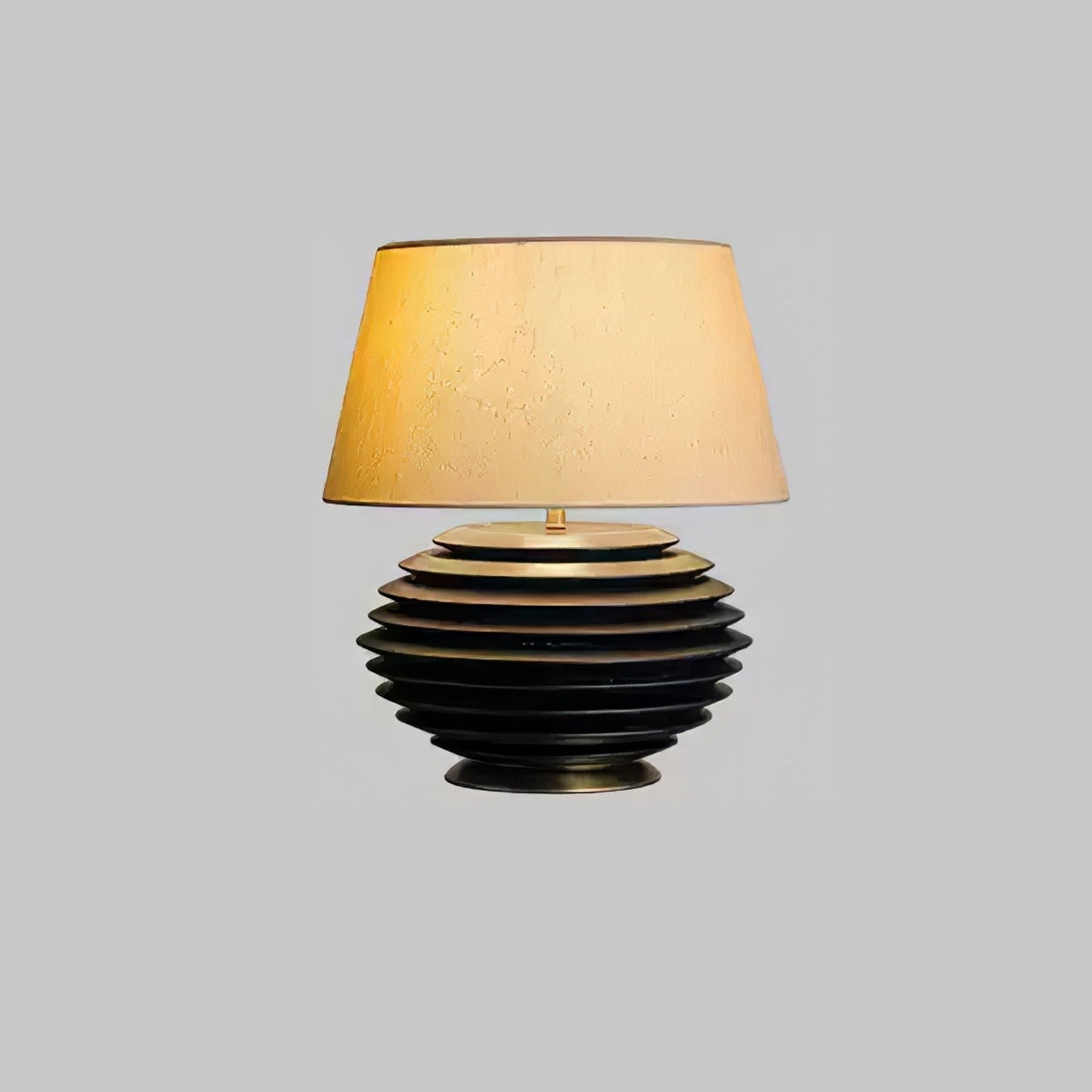 Cadence Sculptural Wood & Fabric Table Lamp