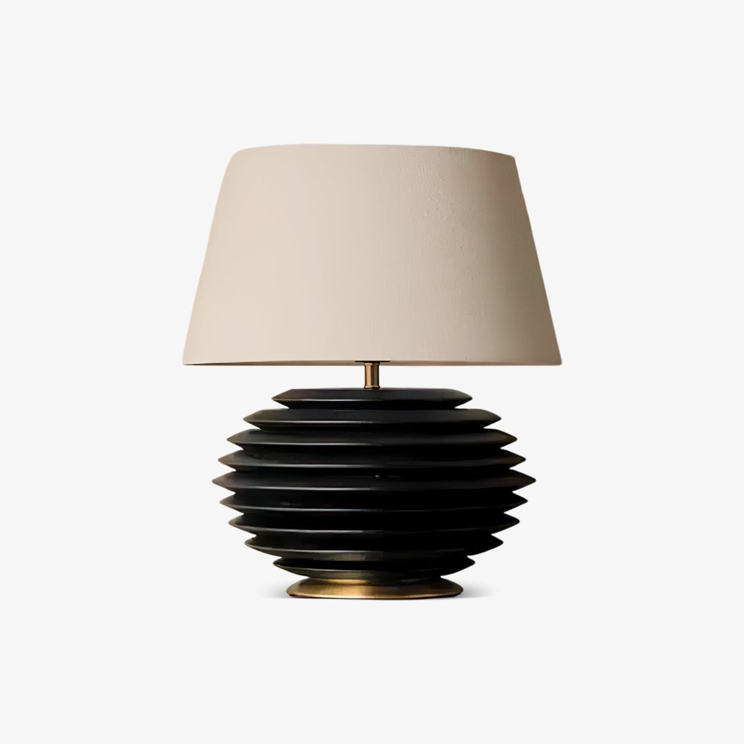 Cadence Sculptural Wood & Fabric Table Lamp