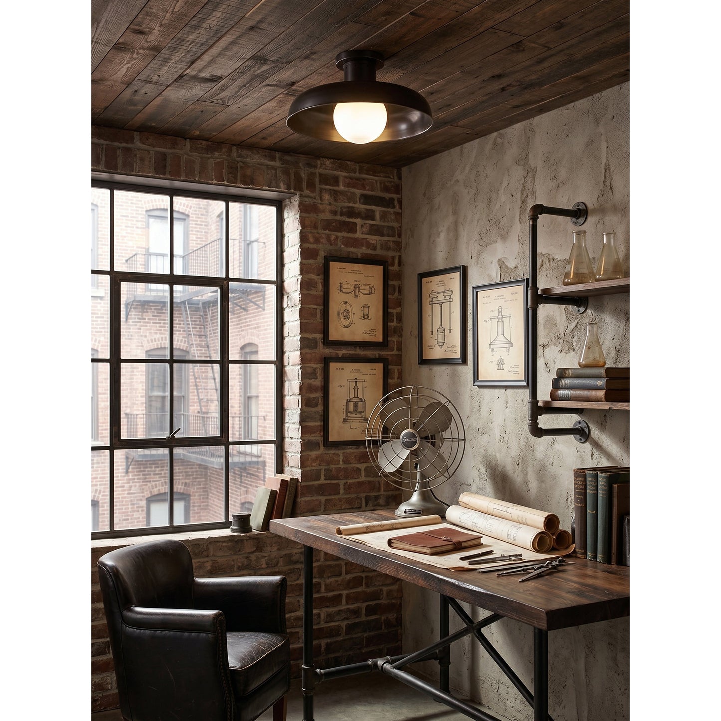 Cadence Semi Flush Ceiling Lamp
