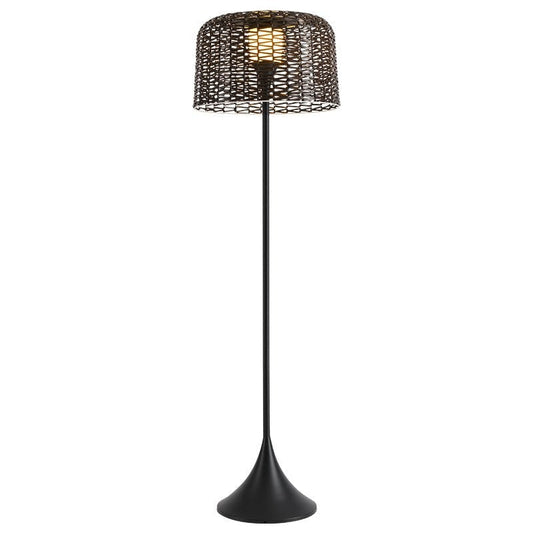 Callum Solar Woven Outdoor Floor Lamp