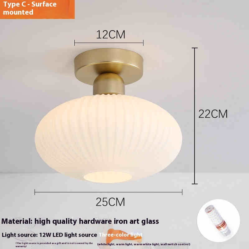ClearPath Glass Corridor Ceiling Light