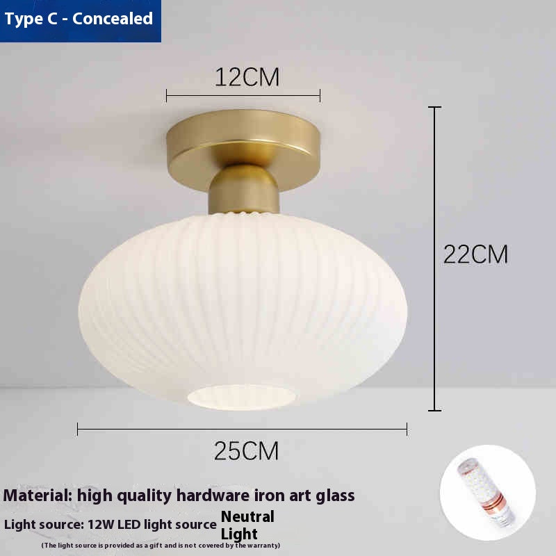 ClearPath Glass Corridor Ceiling Light
