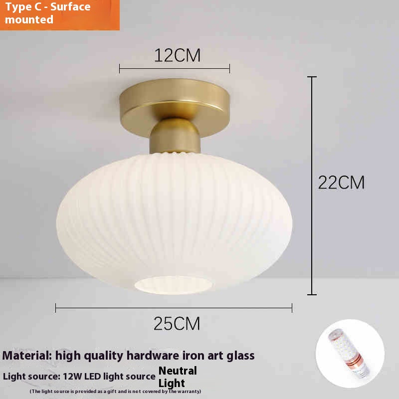 ClearPath Glass Corridor Ceiling Light
