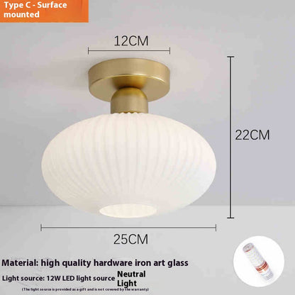 ClearPath Glass Corridor Ceiling Light