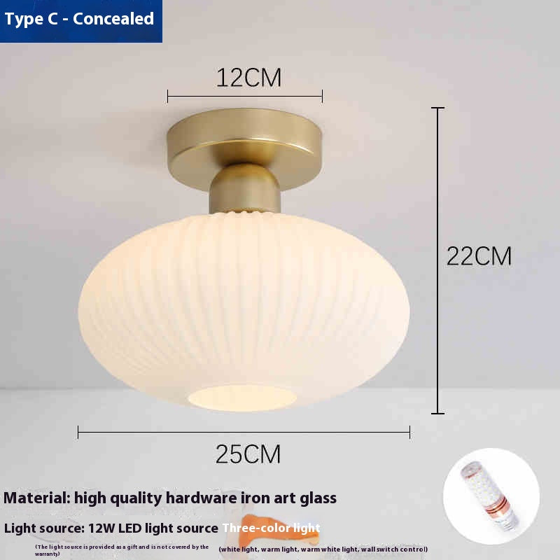 ClearPath Glass Corridor Ceiling Light