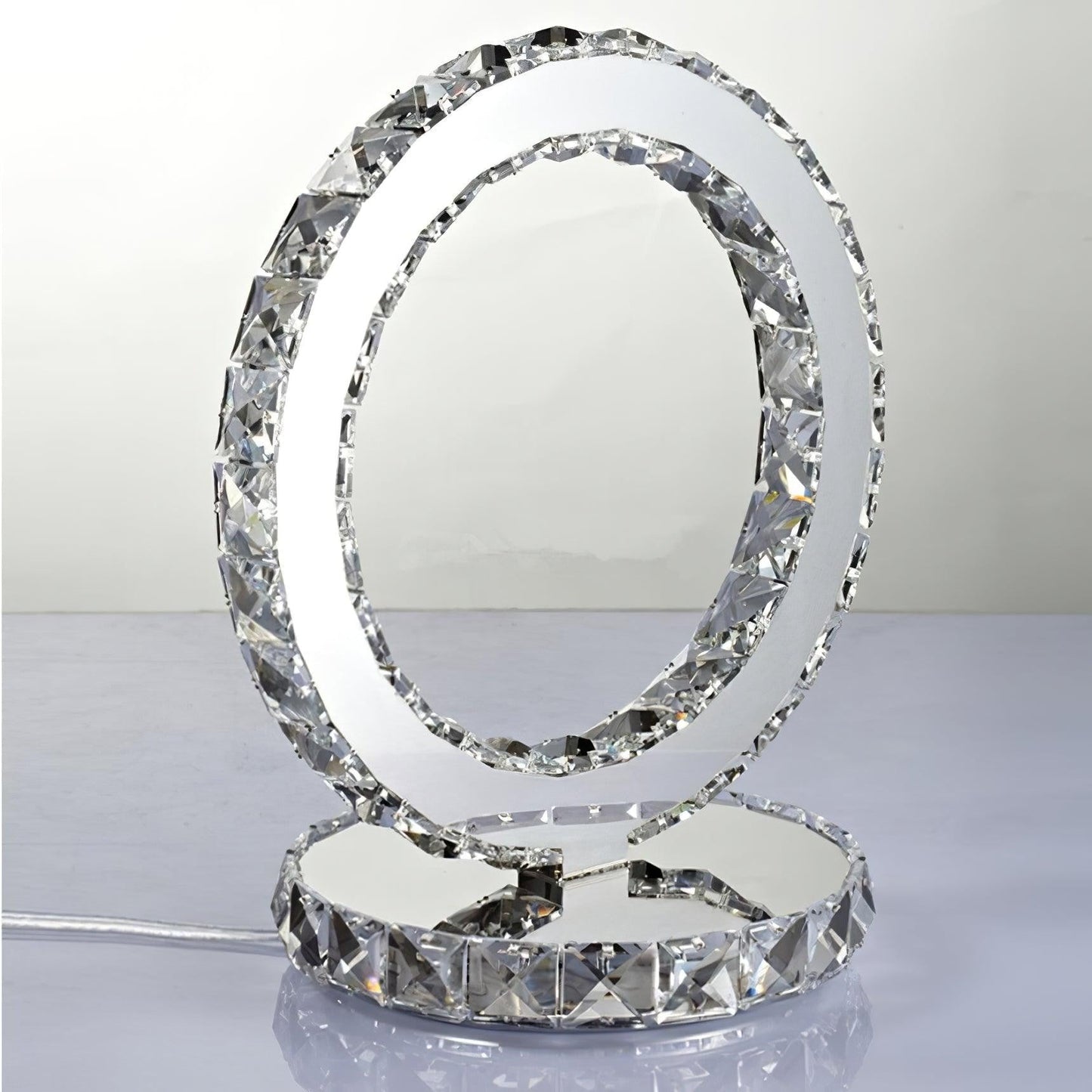 Crystal Rings LED Table Lamp