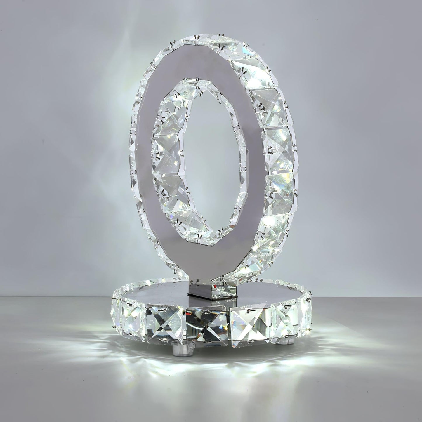 Crystal Rings LED Table Lamp