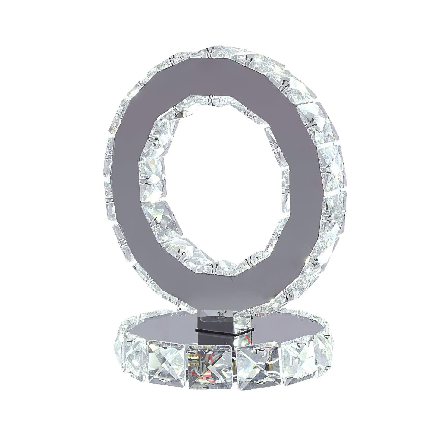 Crystal Rings LED Table Lamp