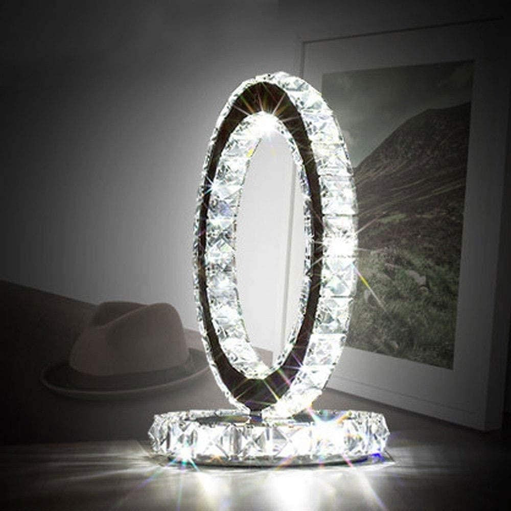 Crystal Rings LED Table Lamp