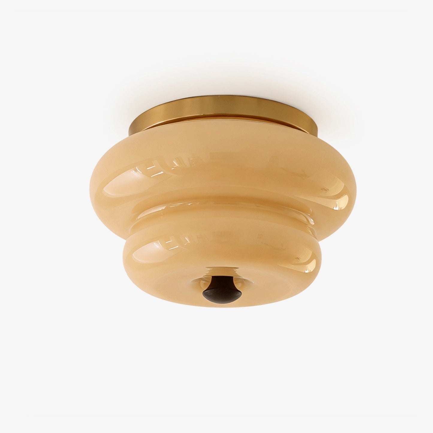 Curvaceous Glass Ceiling Light