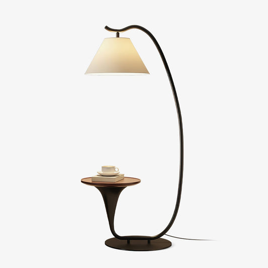 Curvature Floor Lamp with Side Table