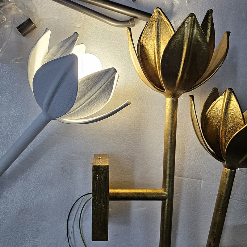Decorative Floral Wall Sconce Light