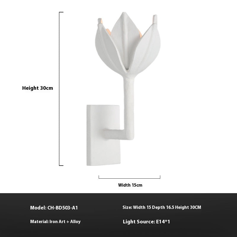 Decorative Floral Wall Sconce Light