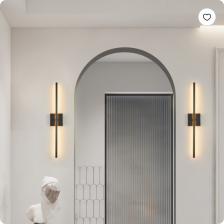 Dual Beam Modern LED Wall Sconce Set