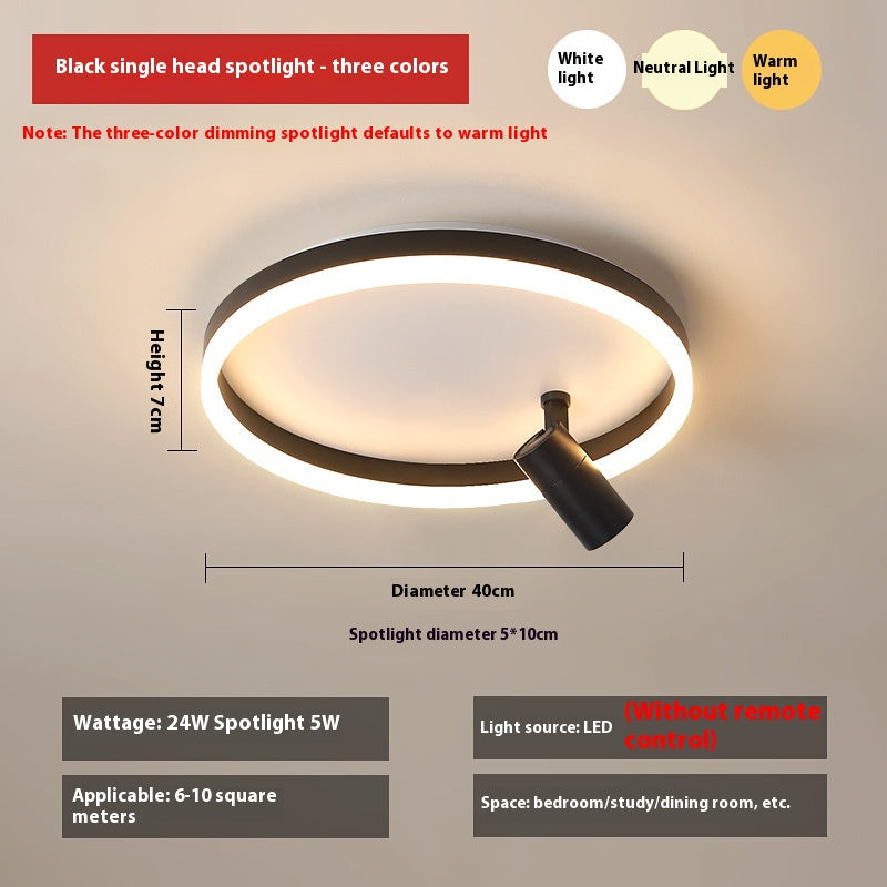 DuoTone Modern Ring Ceiling Light
