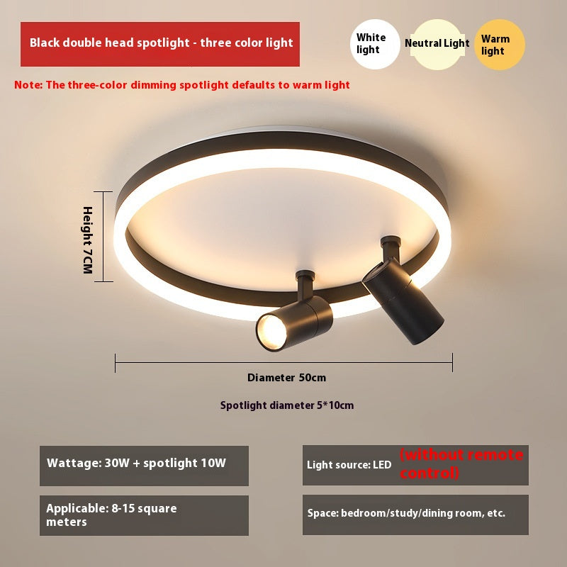 DuoTone Modern Ring Ceiling Light