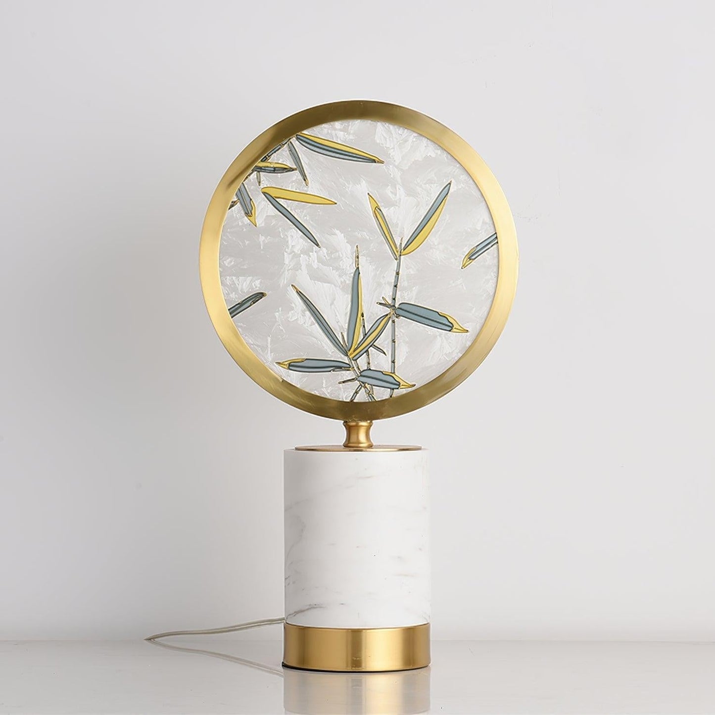Enamel Botanical Table Lamp