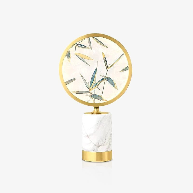Enamel Botanical Table Lamp