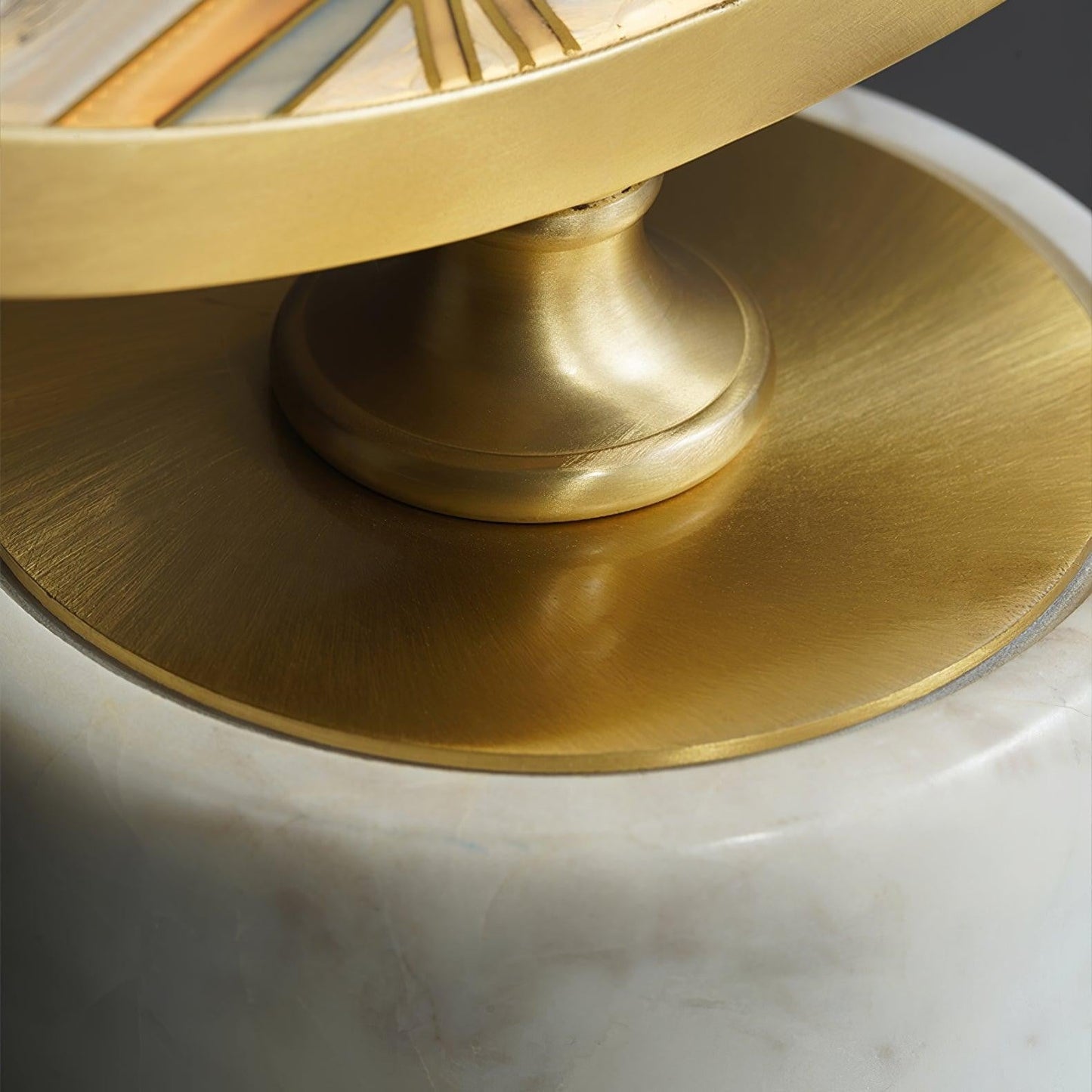 Enamel Botanical Table Lamp