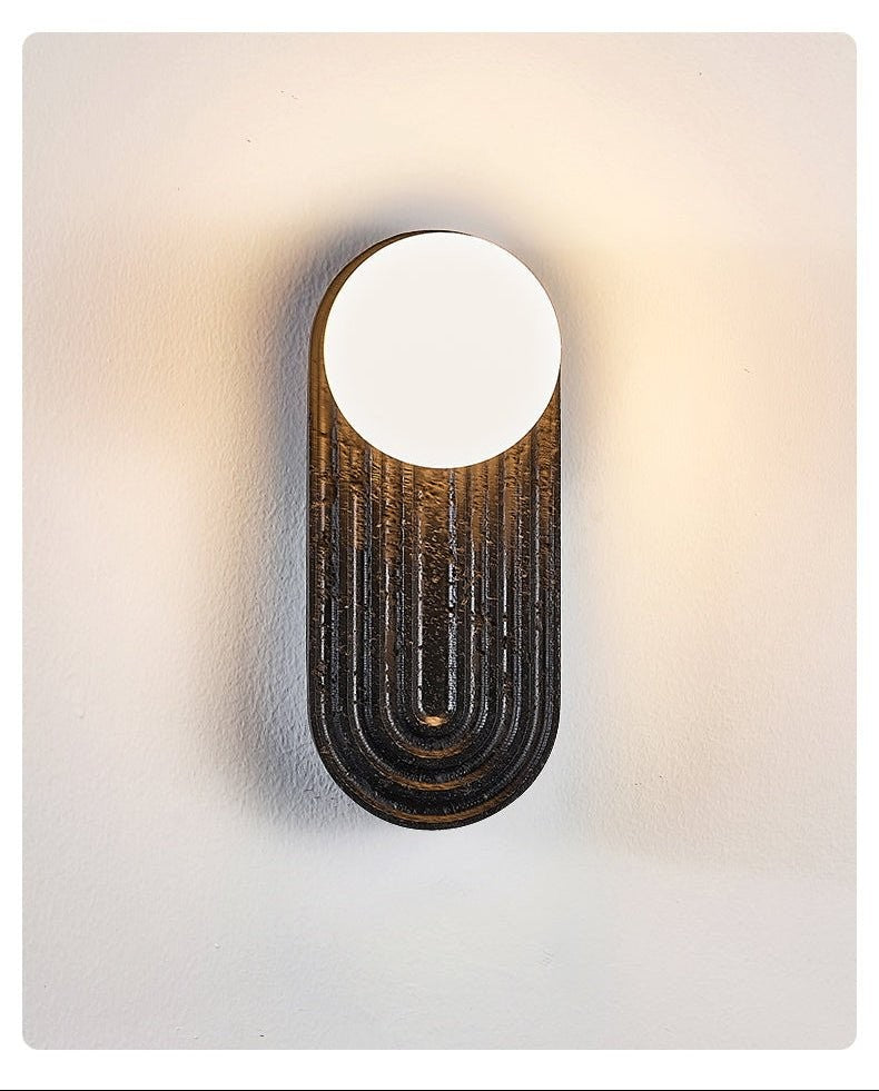 Eventide Orb Stone Wall Sconce