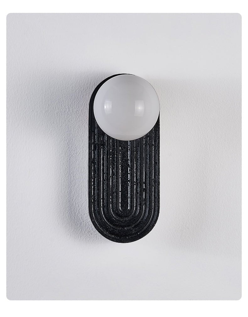 Eventide Orb Stone Wall Sconce