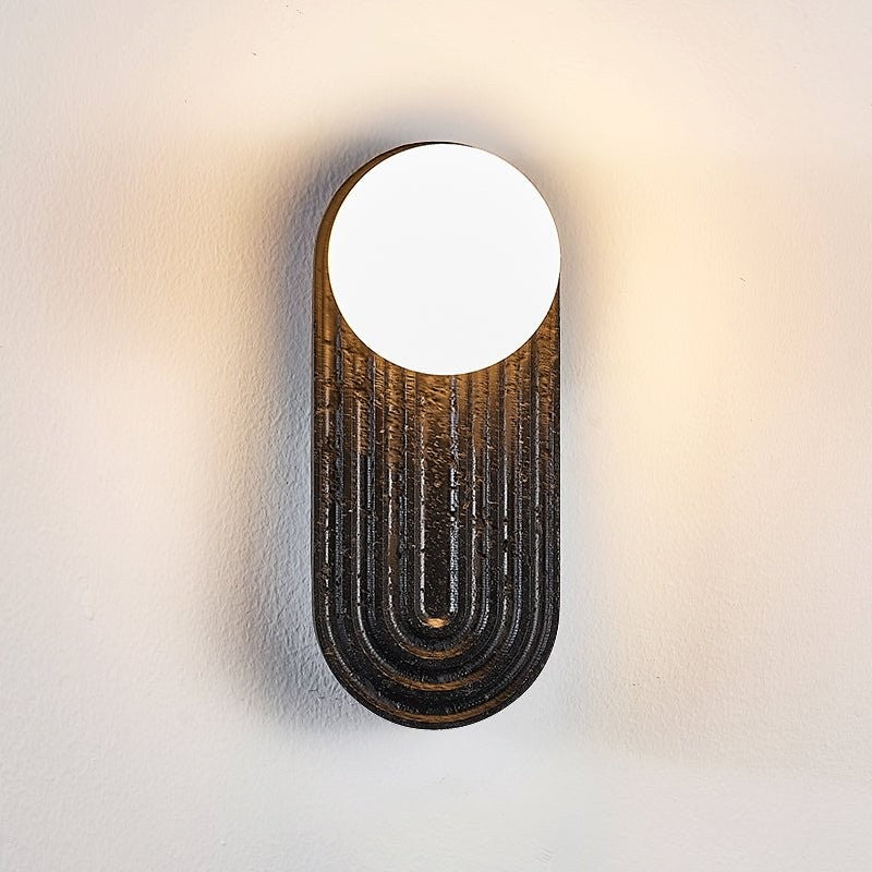 Eventide Orb Stone Wall Sconce