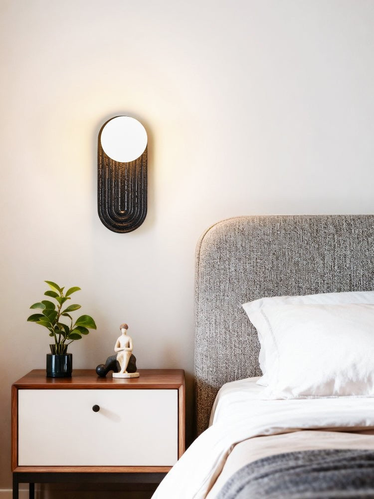 Eventide Orb Stone Wall Sconce