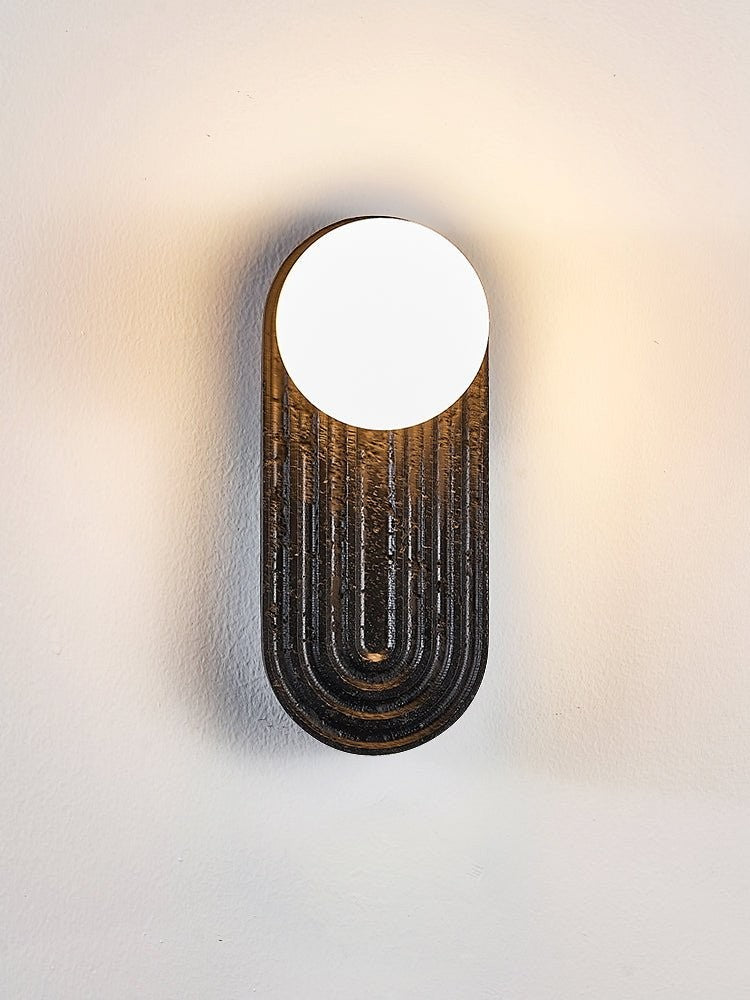 Eventide Orb Stone Wall Sconce