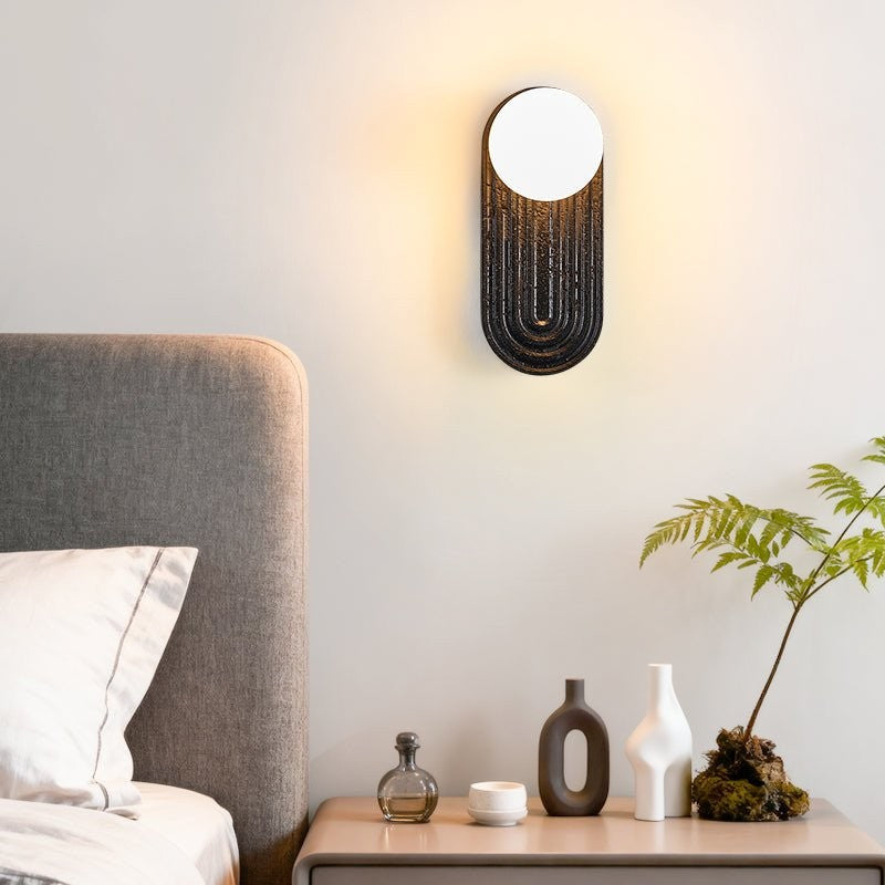 Eventide Orb Stone Wall Sconce