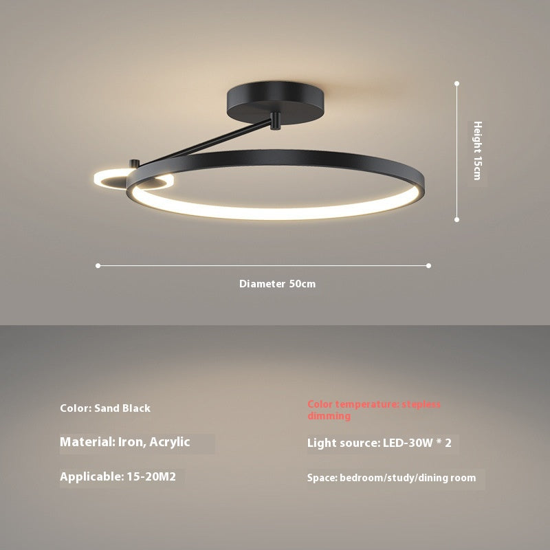 HaloGlow Modern Flush Mount Ceiling Light