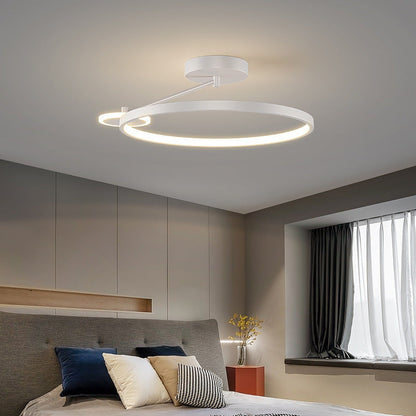 HaloGlow Modern Flush Mount Ceiling Light