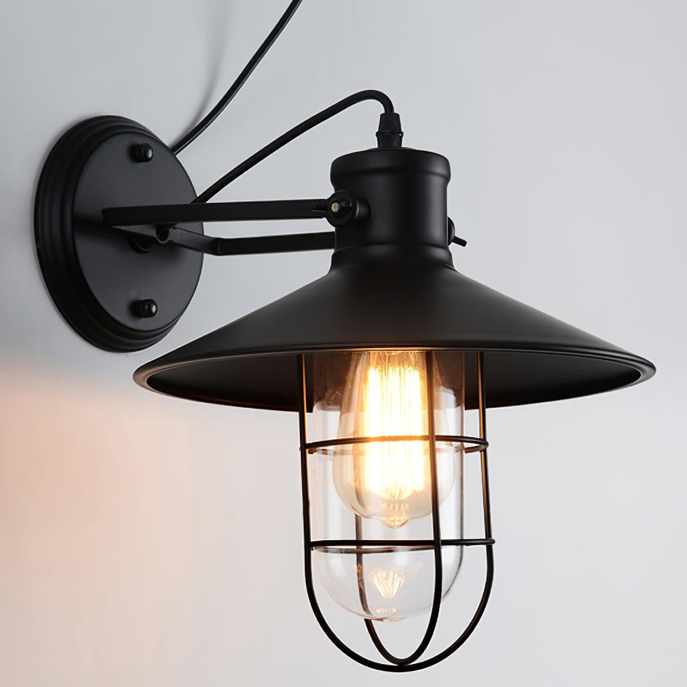 Harbour Industrial Glass Wall Light